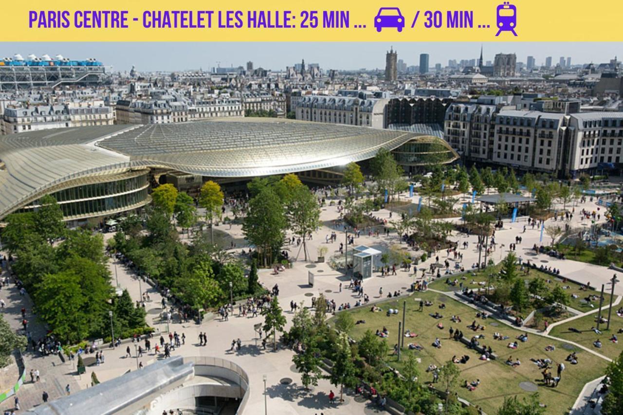 Qhome 2 - T2 Cosy Entre Paris Et Disney - Parking Prive Villiers-sur-Marne Εξωτερικό φωτογραφία